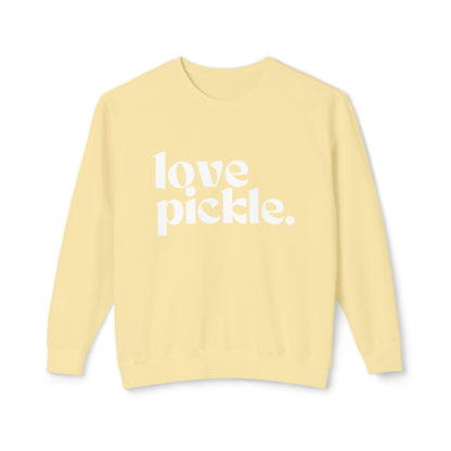 Love Pickle Unisex Lightweight Crew-  Garment Dyed