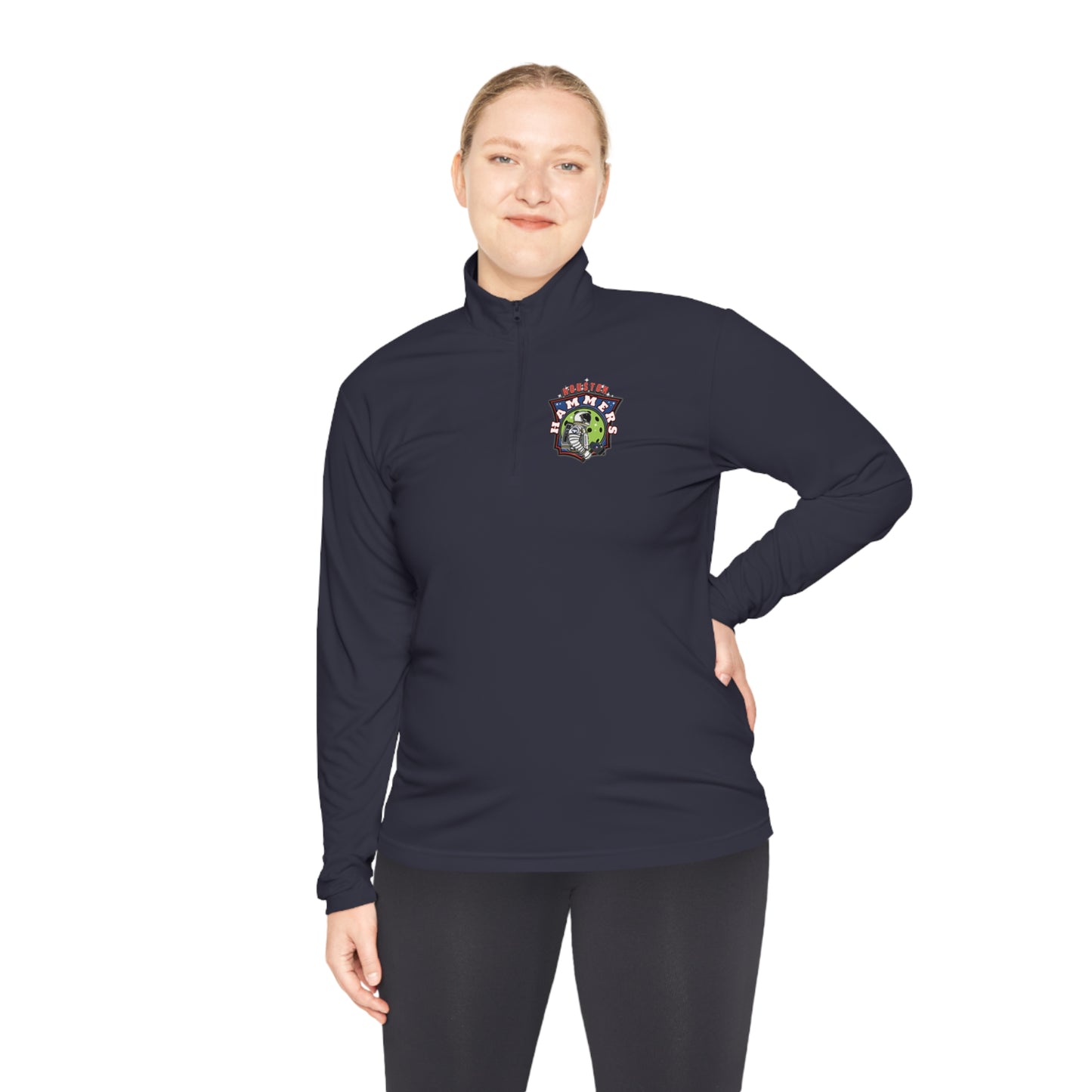 Houston Hammers NPL - Unisex (Fuller Cut) SPF 40, Moisture Wicking- Quarter-Zip Pullover