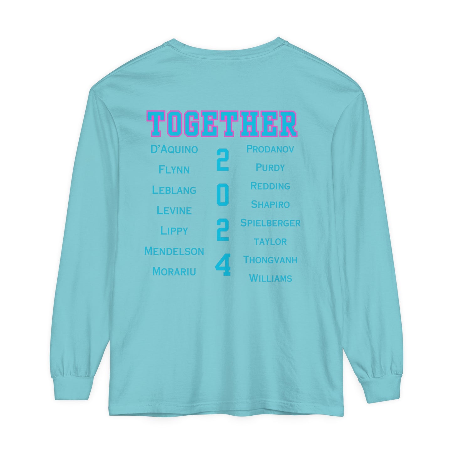 BOCA NPL ‘24 Champions - Unisex Garment-dyed Long Sleeve T- Players names back