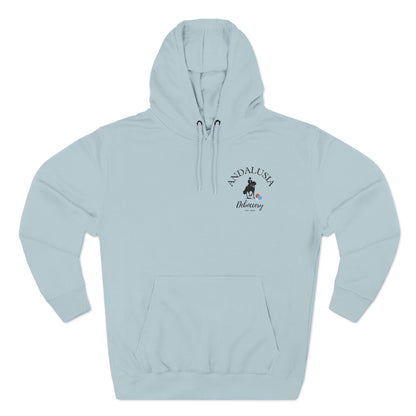 Andalusia Deboccery 80% cotton/20% poly plush - Lane 7 Three-Panel Fleece Hoodie