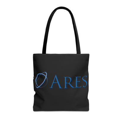 Ares Logo Tote Bag - Stylish Black Carryall for Everyday Use