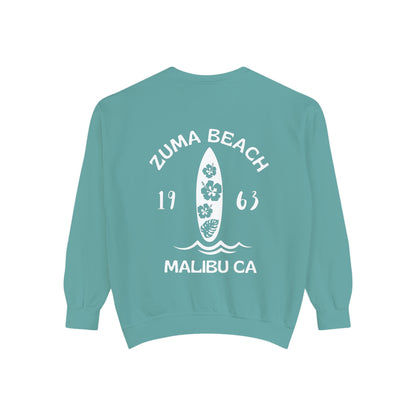 Zuma Beach Crew (Hibiscus version) Sweatshirt - Comfort Colors