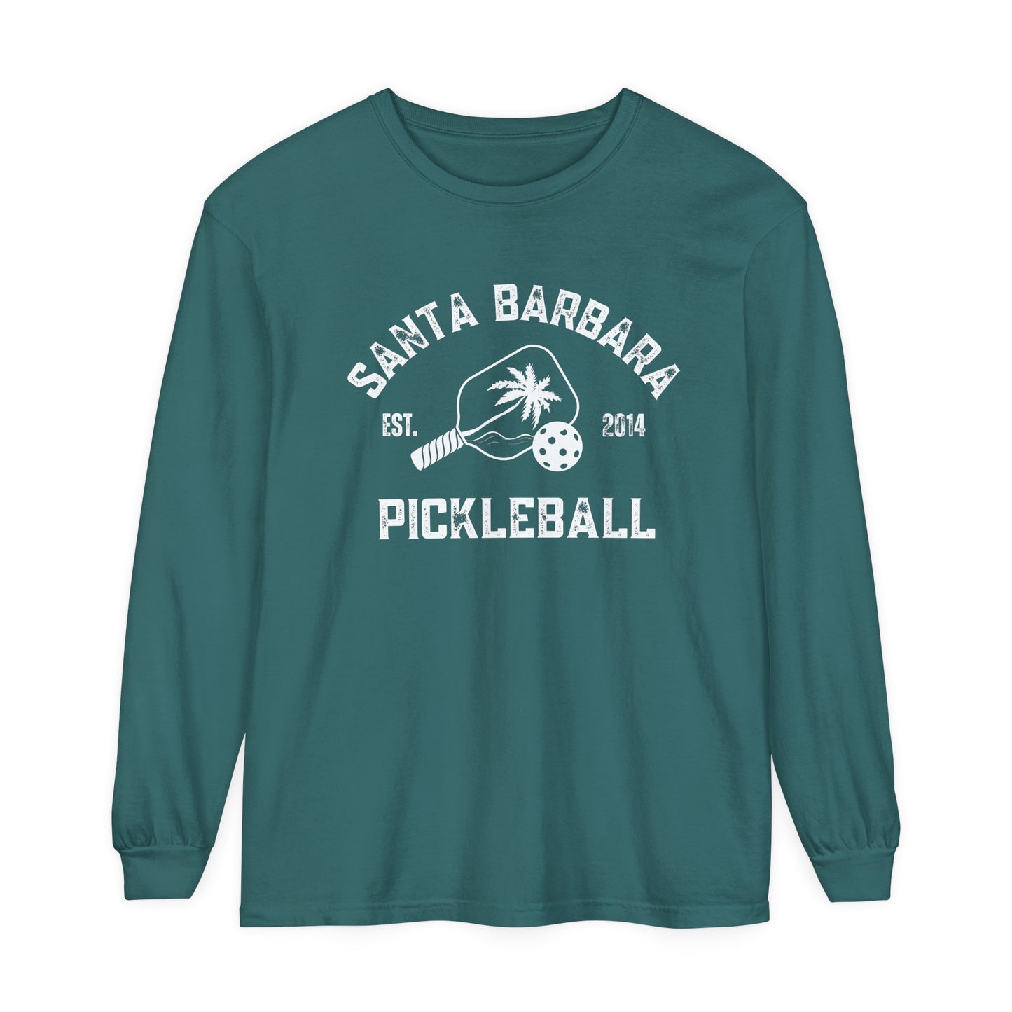 Santa Barbara Pickleball Unisex Garment-dyed Long Sleeve T-Shirt