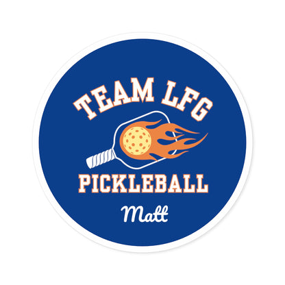 Team LFG Pickleball - Round Stickers, Indoor\Outdoor