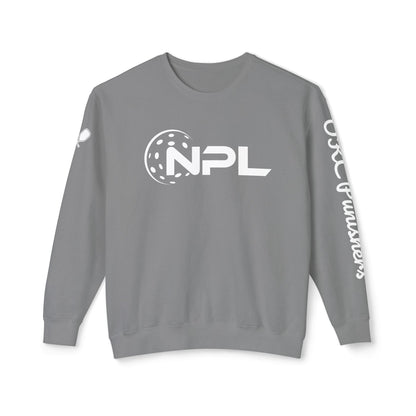 NPL Garment Dyed- Unisex Garment Dyed Lightweight Crew - Customize Sleeve w/ Name