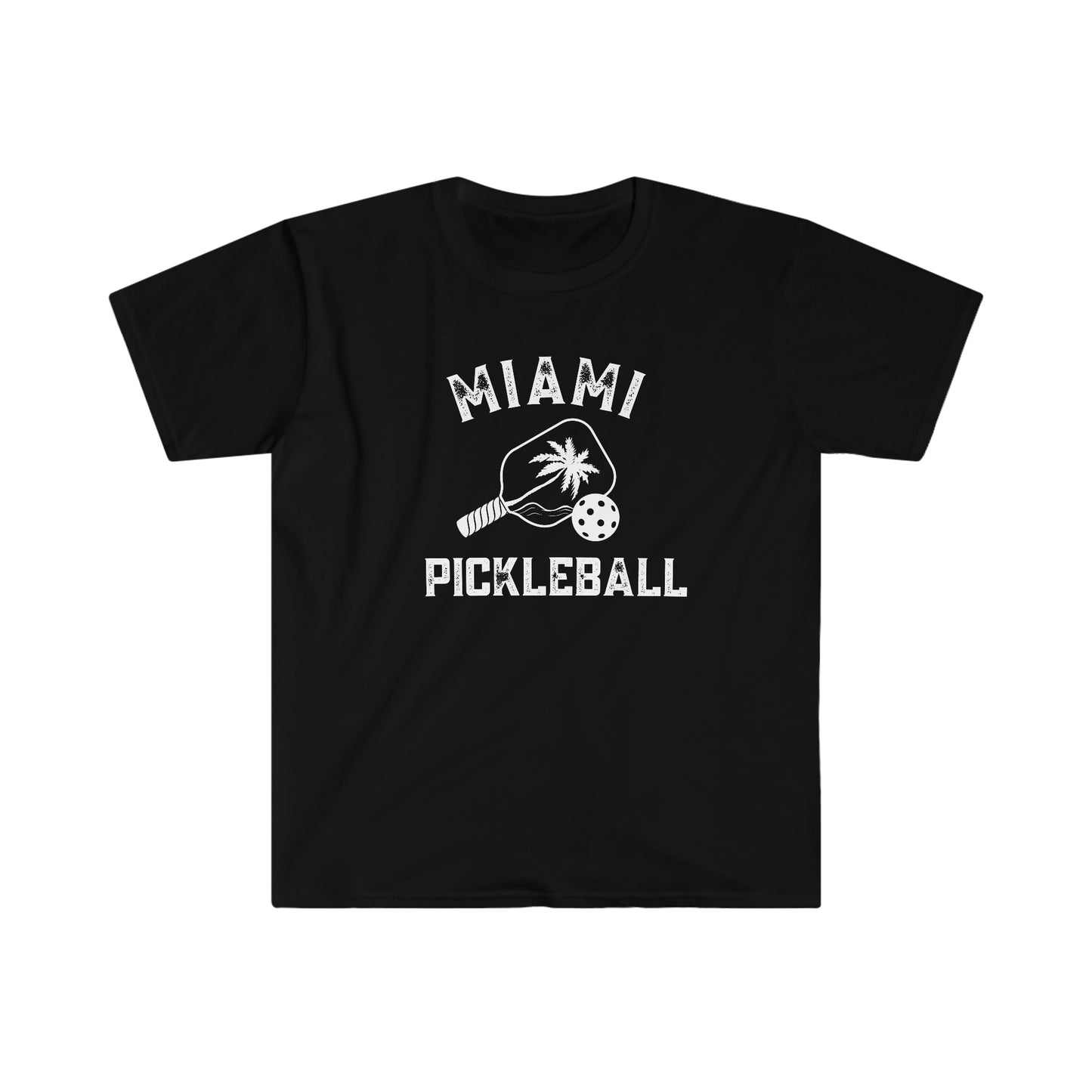 Miami Pickleball - Unisex Softstyle T-Shirt 100% ringspun cotton