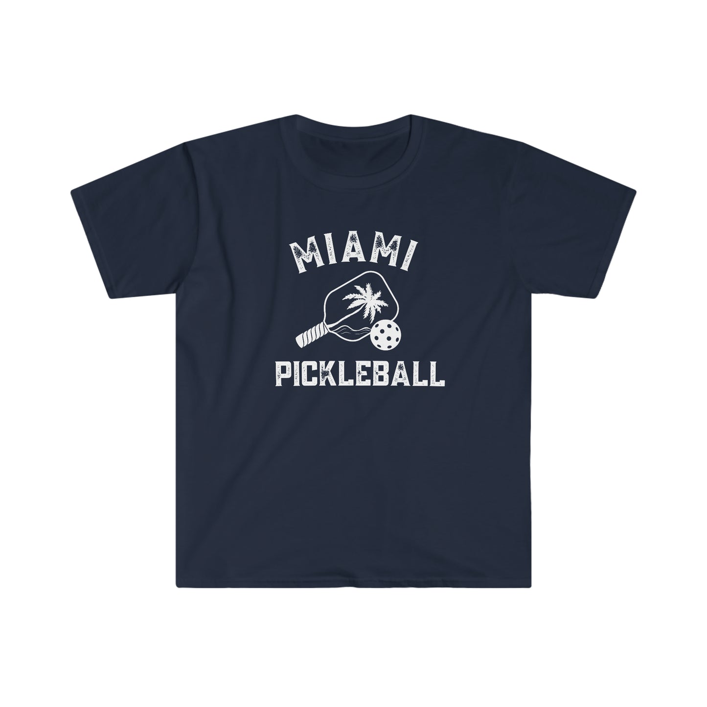 Miami Pickleball - Unisex Softstyle T-Shirt 100% ringspun cotton