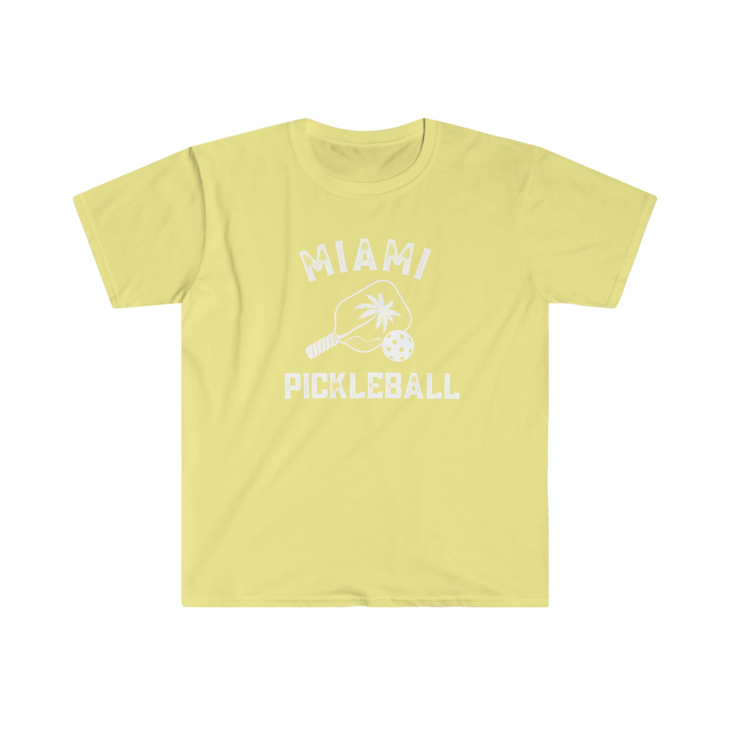 Miami Pickleball - Unisex Softstyle T-Shirt 100% ringspun cotton