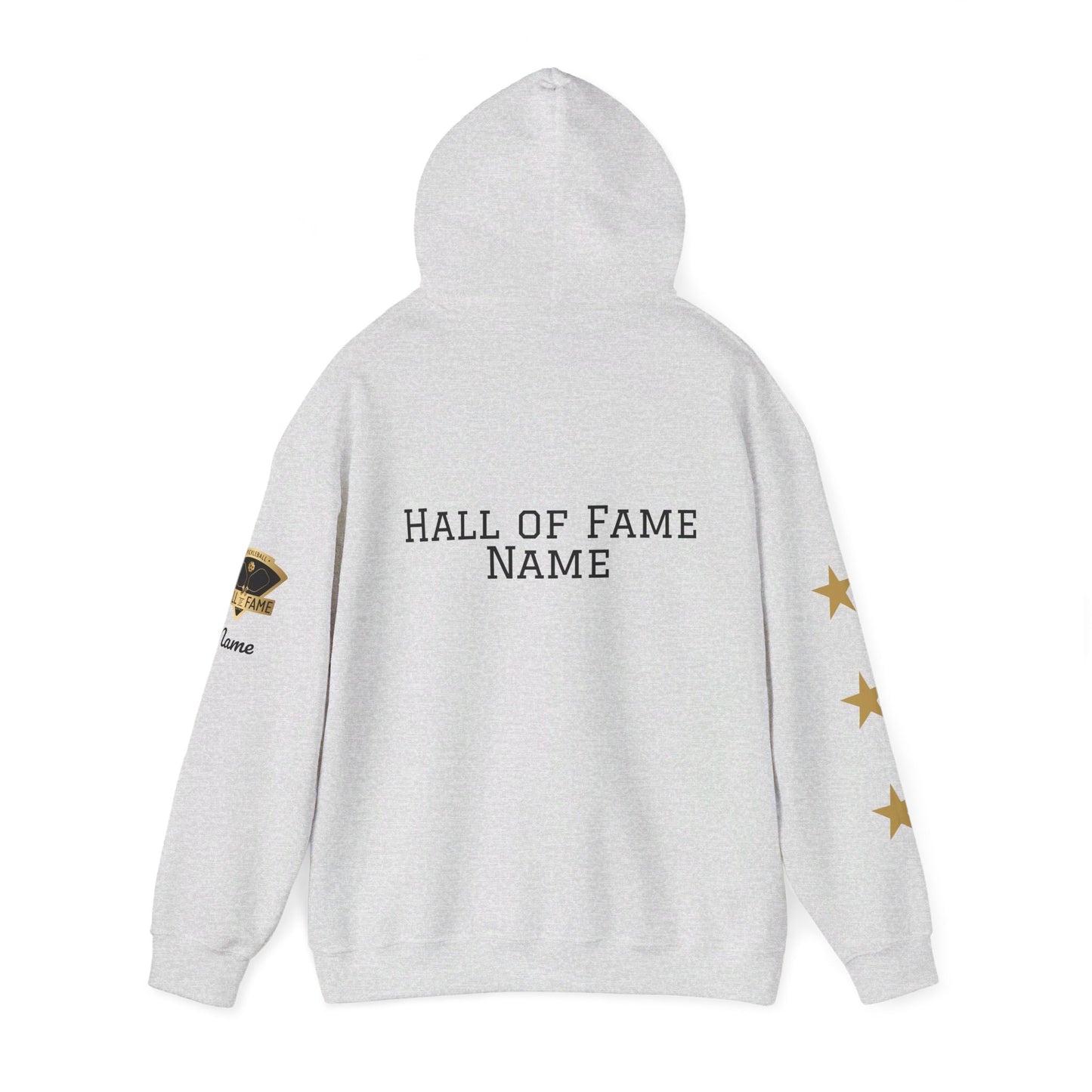 Pickleball Hall of Fame (RIFKIN example) - Hoodie - Customize Hall of Fame Name, or no name