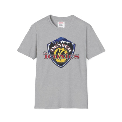 Denver Iconics NPL Team - Unisex 100% cotton soft style T - can customize back