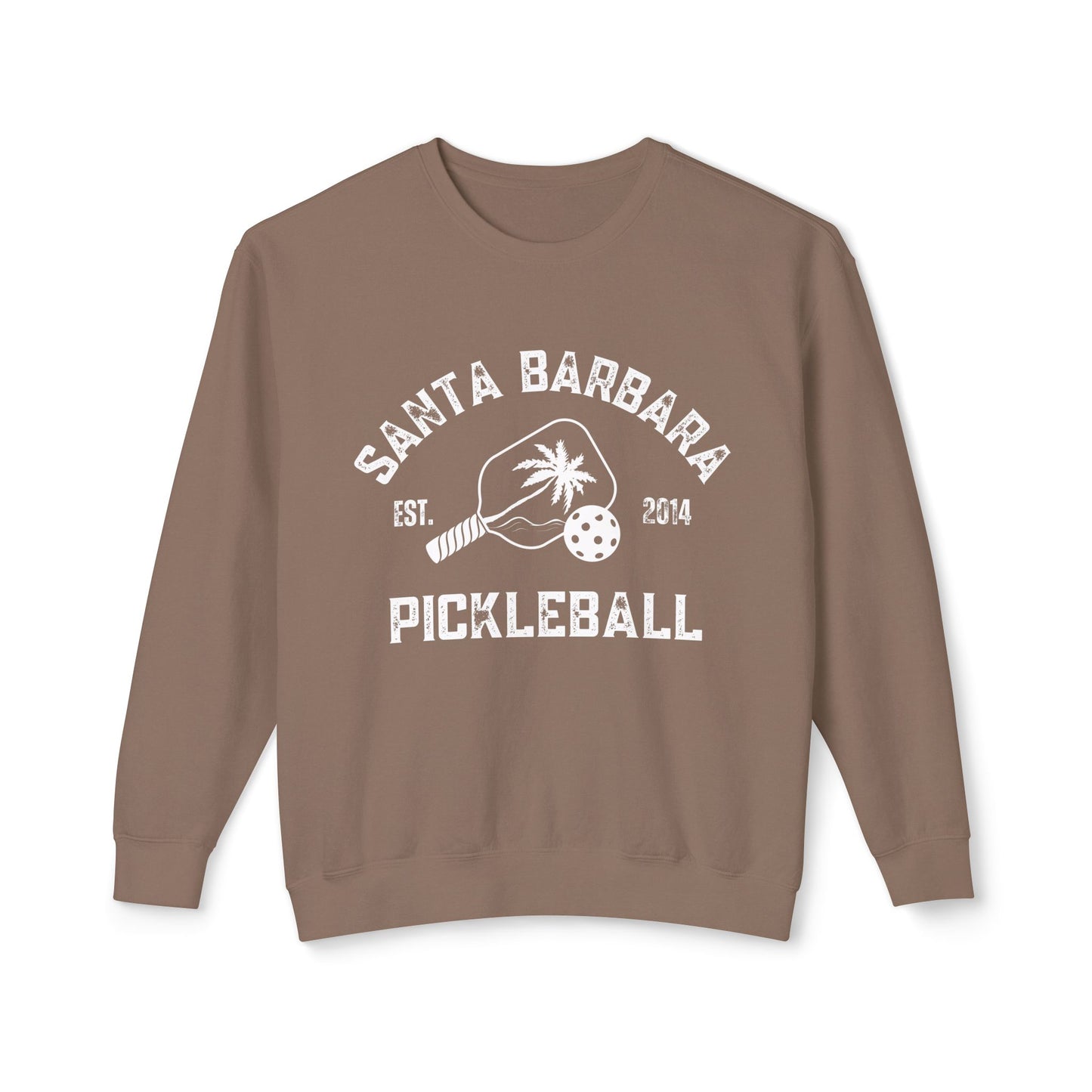 Santa Barbara Unisex Lightweight Crewneck Sweatshirt -can customize sleeve