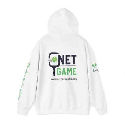 Emily Net Game Pickle  Jill 3 - White Plush Hoodie