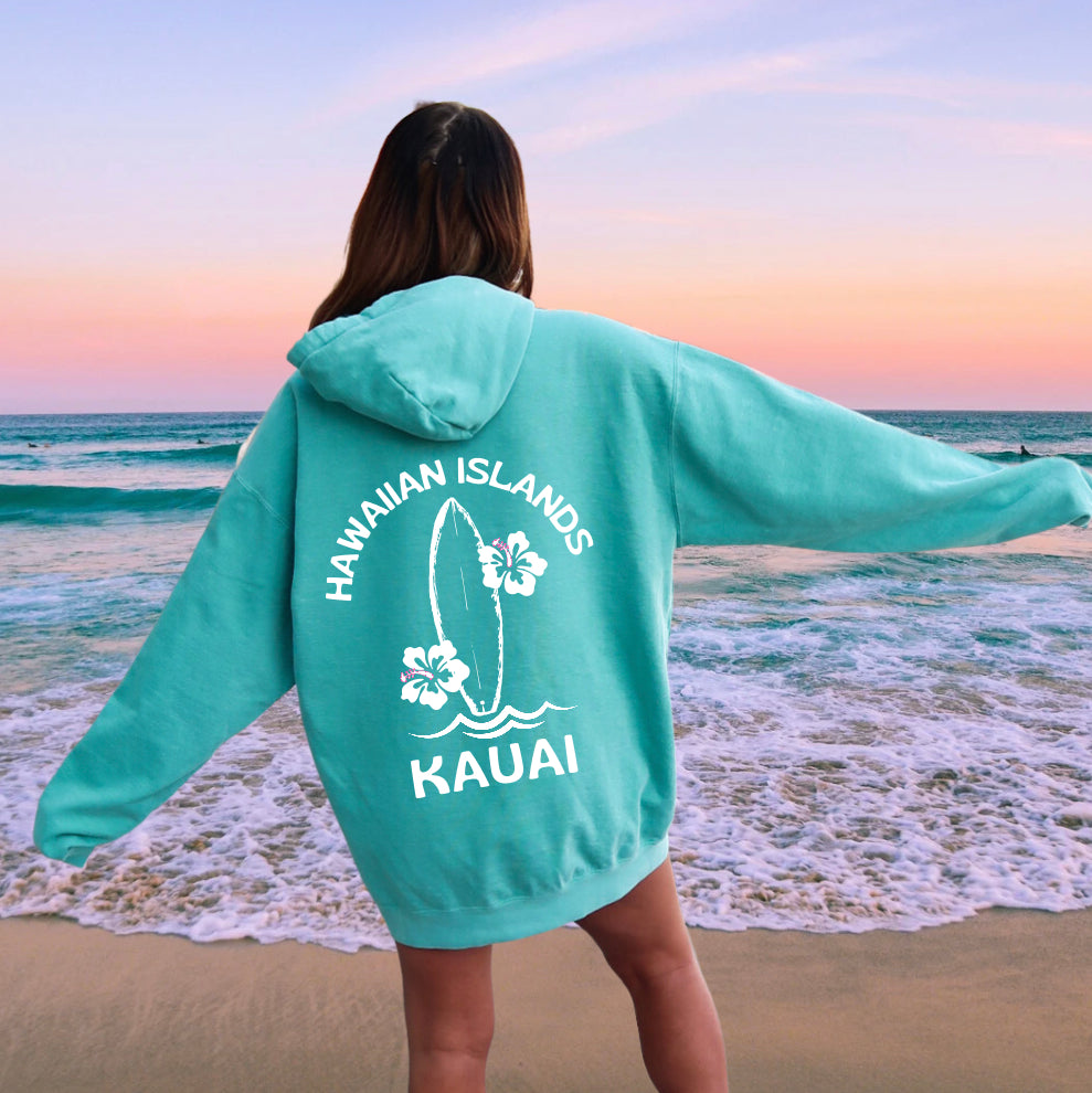 Hawaiian Islands -Kauai Hoodie - Comfort Colors