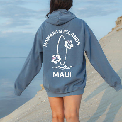 Hawaiian Islands - Maui Hoodie - Comfort Colors