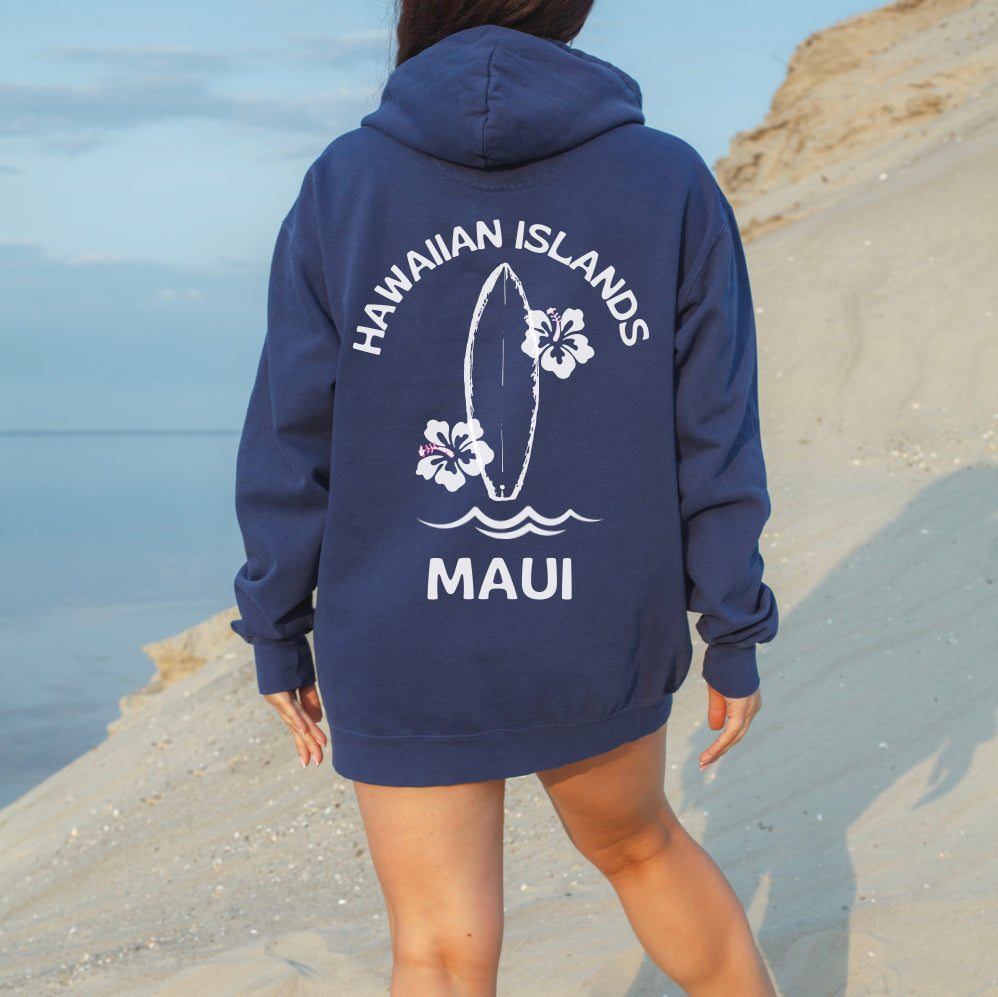 Hawaiian Islands - Maui Hoodie - Comfort Colors