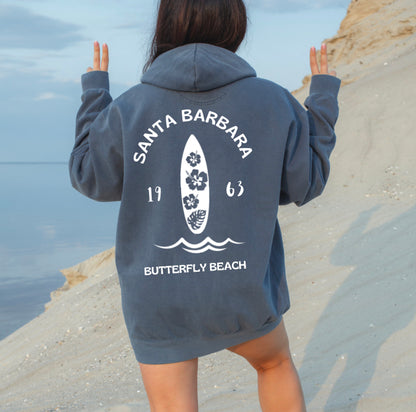 Santa Barbara Butterfly Beach Hoodie - Comfort Colors