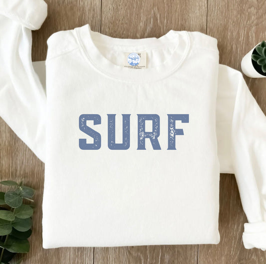 SURF distressed Crew - Comfort Colors