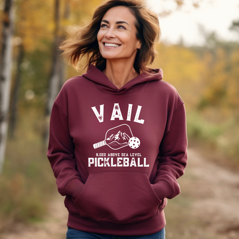 Vail Colorado Pickleball Unisex Hoodie