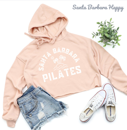 Santa Barbara Pilates Women’s Cropped Hooded Sweatshirt