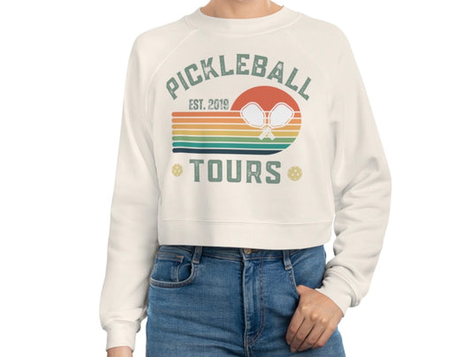 Pickleball Tours Women’s Cropped Fleece Pullover