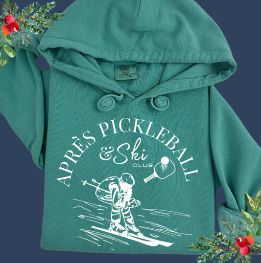 Apre’s Pickleball & Ski Unisex Garment-Dyed Hoodie