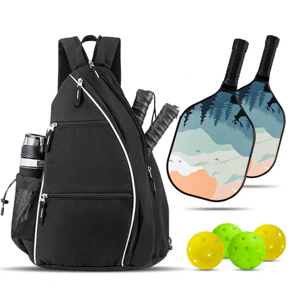 Adjustable Strap Racket Bag Durable Pickleball Paddle Backpack with Mesh Pocket Adjustable Strap for Outdoor Sports Waterproof