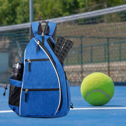 Adjustable Strap Racket Bag Durable Pickleball Paddle Backpack with Mesh Pocket Adjustable Strap for Outdoor Sports Waterproof