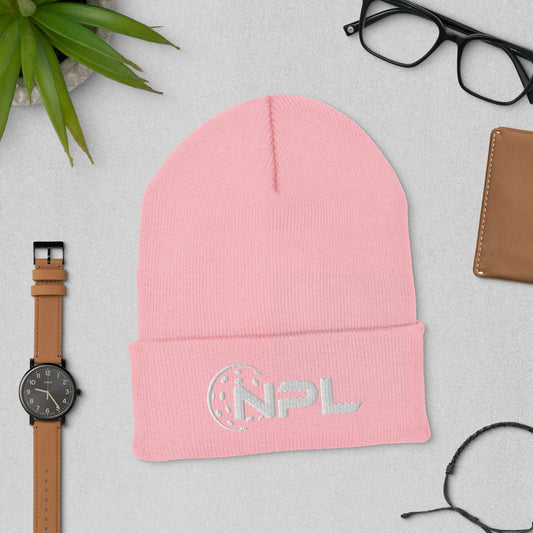 NPL Embroidered Cuffed Beanie