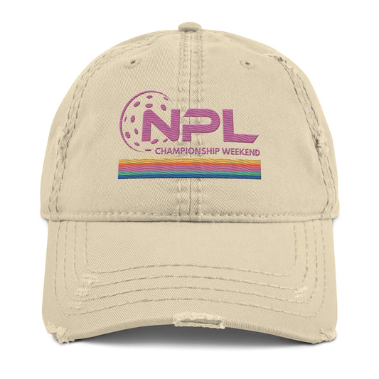 NPL Distressed EMBROIDERED Hat