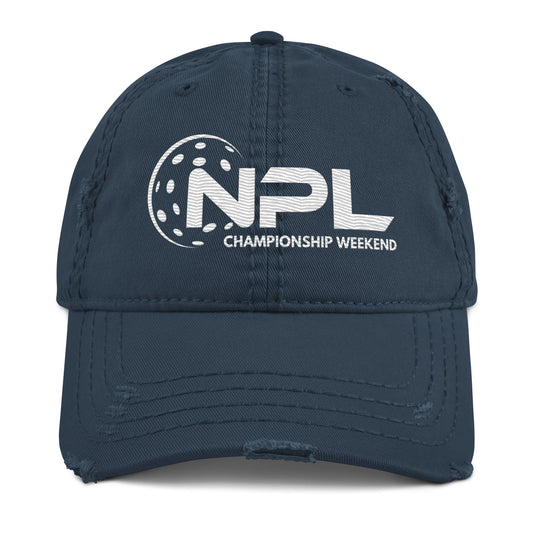 NPL Championship Weekend Embroidered, Distressed Hat