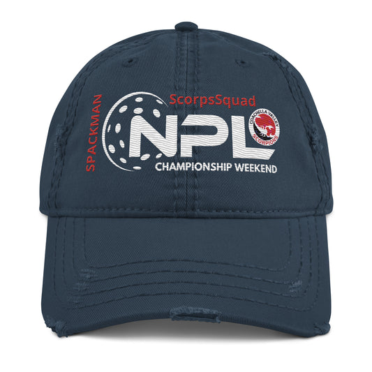 ScorpsSquad Distressed Hat- add uyour name