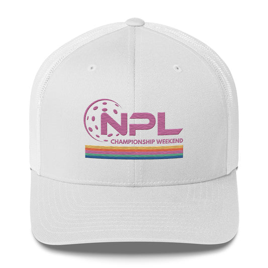 NPL National Championship Weekend Embroidered Trucker Hat Mesh Back