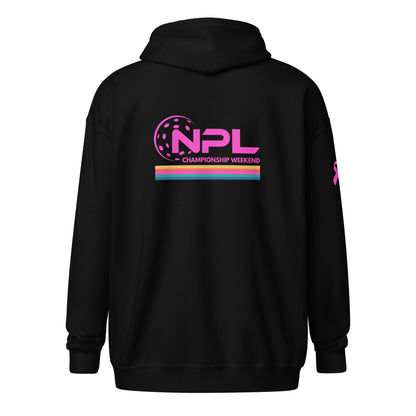 NPL Retro Championship Weekend Unisex plush zip hoodie