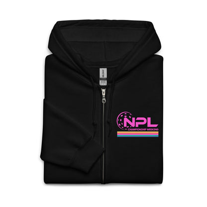 NPL Retro Championship Weekend Unisex plush zip hoodie