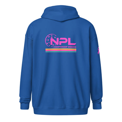 NPL Retro Championship Weekend Unisex plush zip hoodie