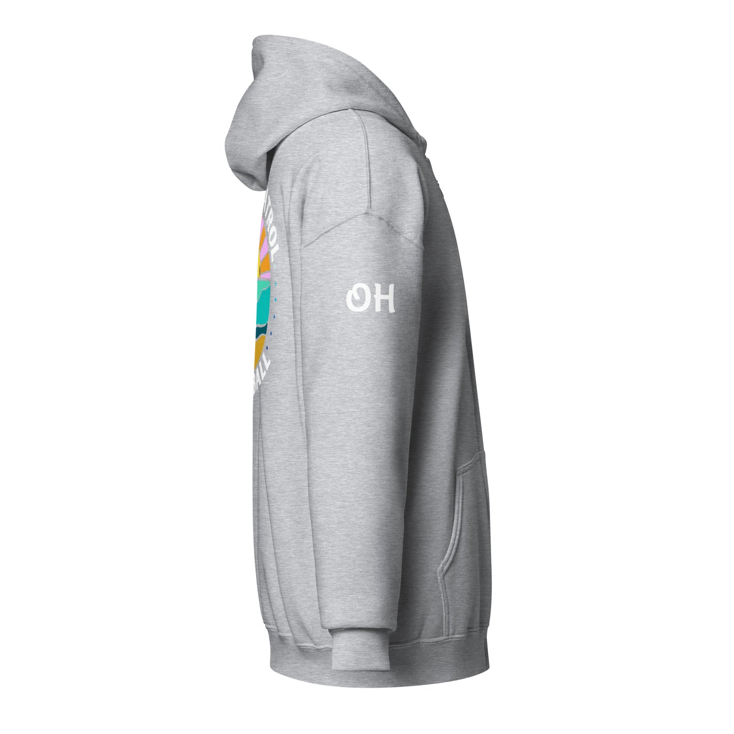 OH - on sleeve Unisex heavy blend zip hoodie