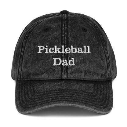 Pickleball Dad Vintage Cotton Twill Cap