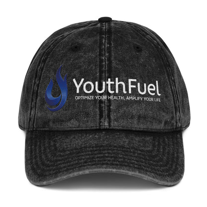 YouthFuel Embroidered, Garment Dyed, Beachy Cotton Twill Hat, adjustable strap