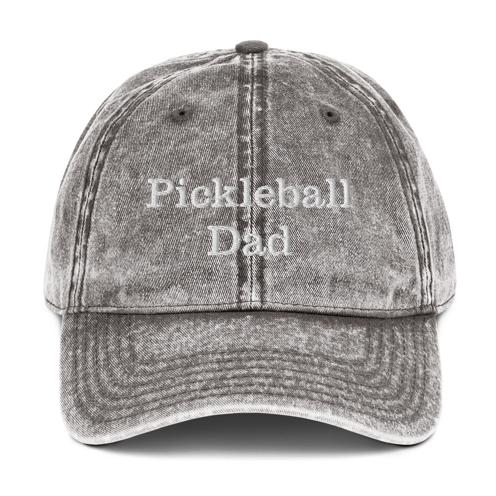 Pickleball Dad Vintage Cotton Twill Cap