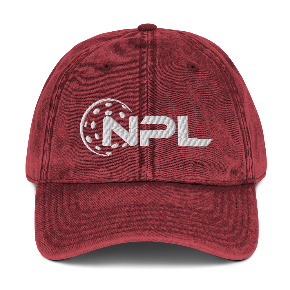 NPL National Pickleball League- includes name on side free -Cotton Garment dyed Beachy Hat