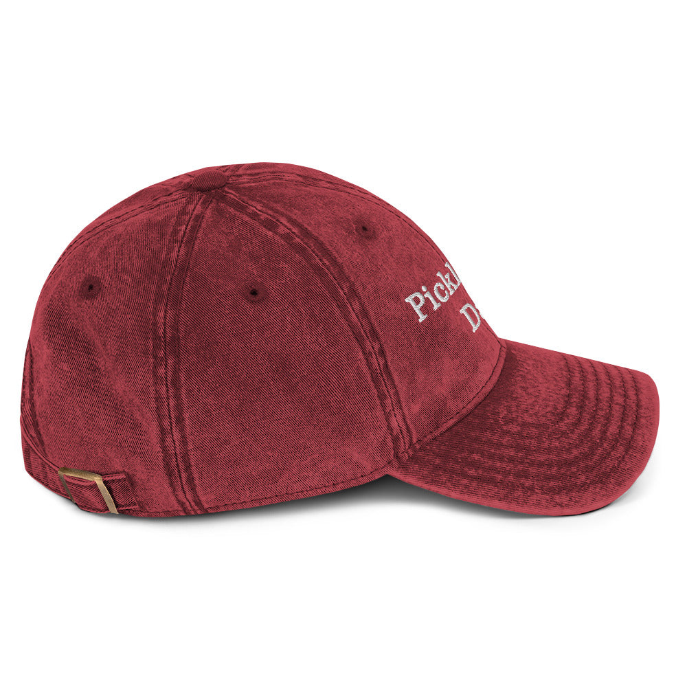 Pickleball Dad Vintage Cotton Twill Cap