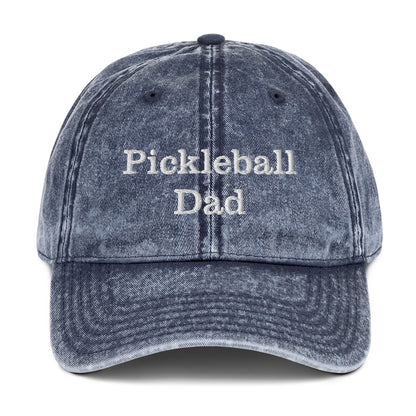 Pickleball Dad Vintage Cotton Twill Cap