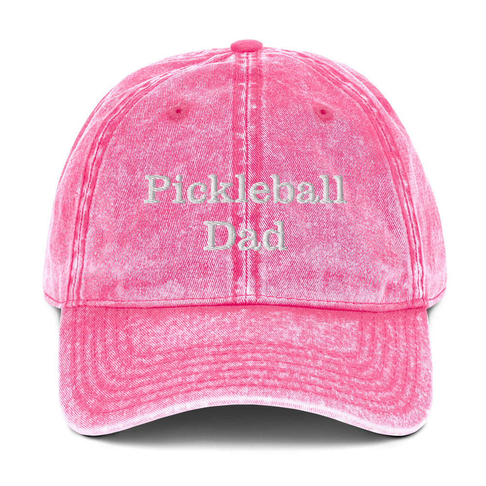 Pickleball Dad Vintage Cotton Twill Cap