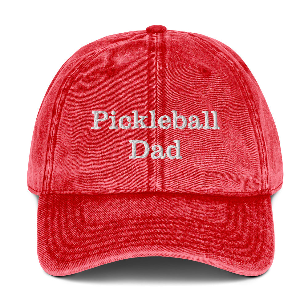 Pickleball Dad Vintage Cotton Twill Cap