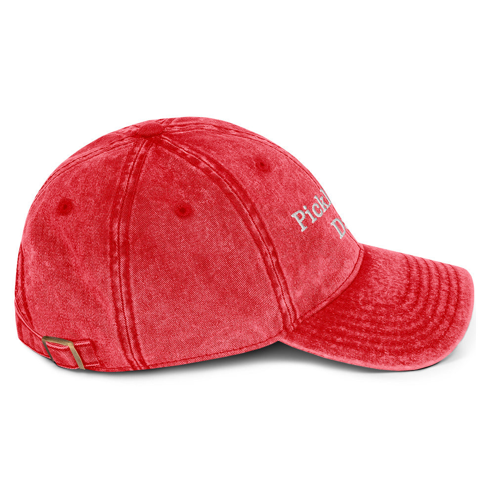 Pickleball Dad Vintage Cotton Twill Cap