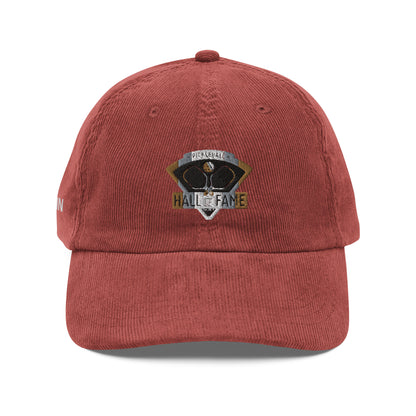 Pickleball Hall of Fame Embroidered  Vintage corduroy cap