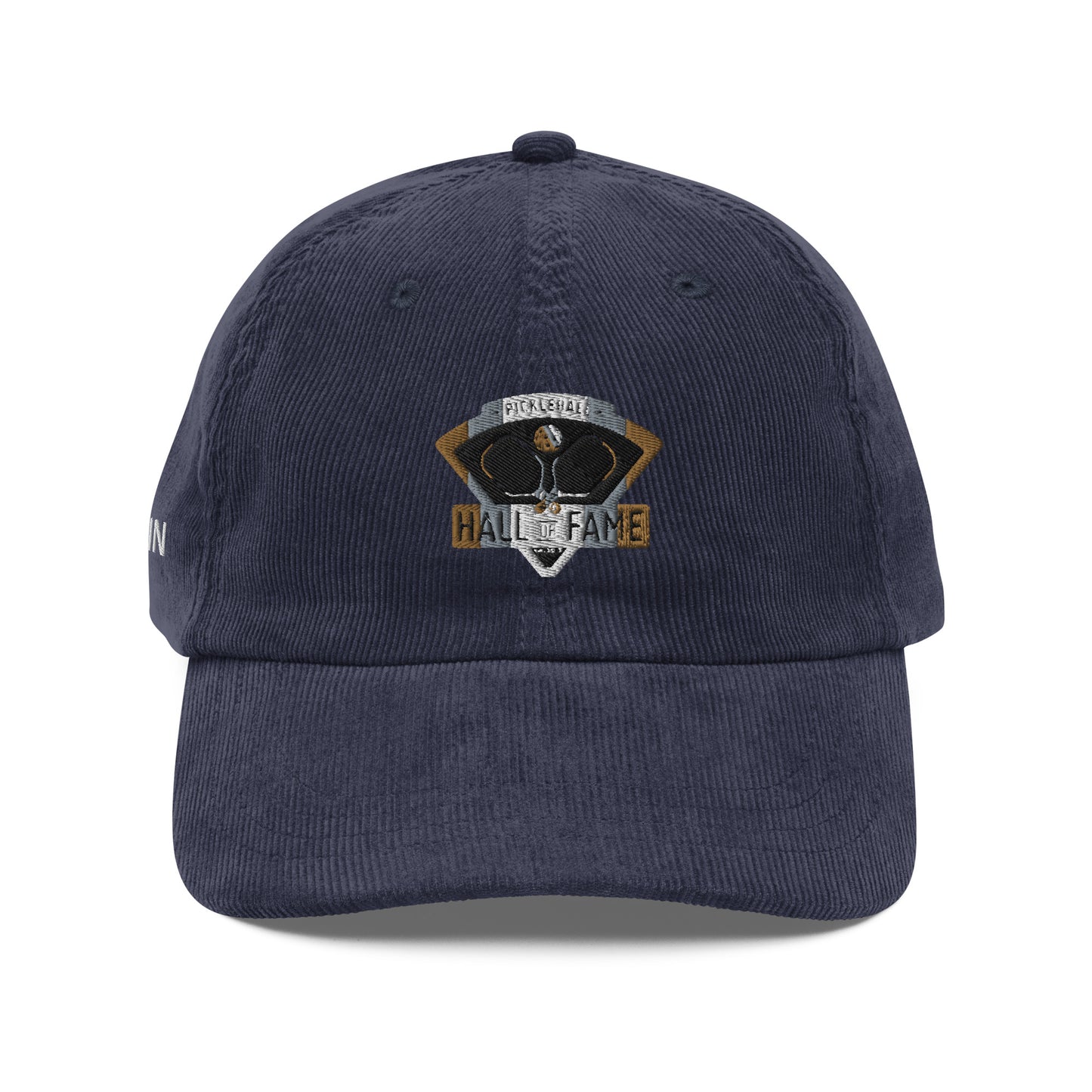 Pickleball Hall of Fame Embroidered  Vintage corduroy cap