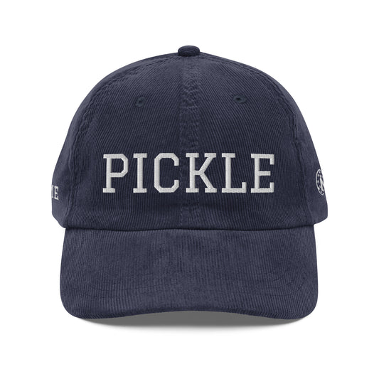 PICKLE Vintage corduroy hat NPL logo optional - customize & add logo & name