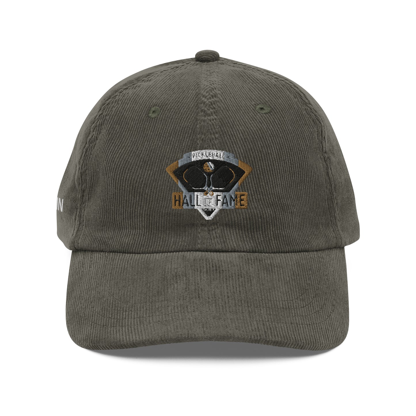 Pickleball Hall of Fame Embroidered  Vintage corduroy cap