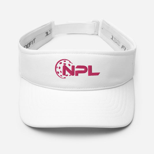 NPL Pink Embroidered Visor